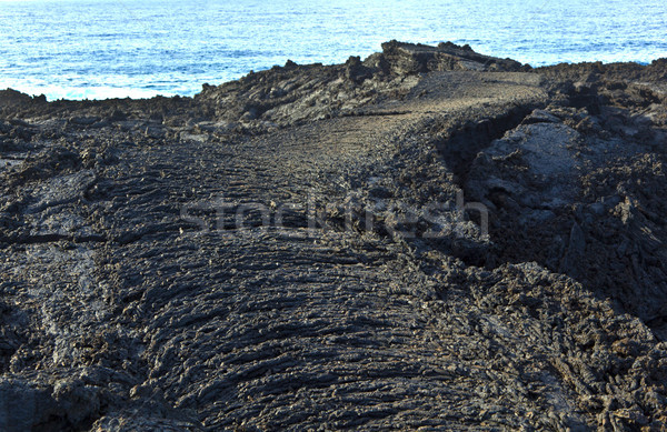 Stones of volcanic flow give a beautiful  structure Stock photo © meinzahn