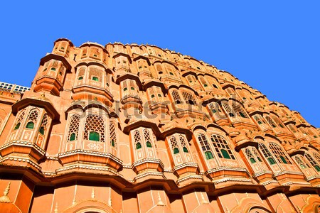 Palácio Índia edifício cidade parede arte Foto stock © meinzahn