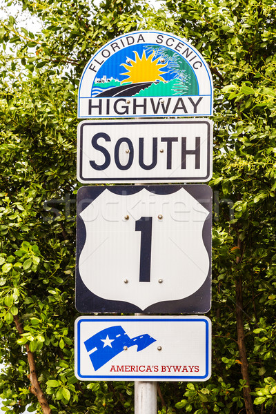 highway sign No1 Florida keys  Stock photo © meinzahn