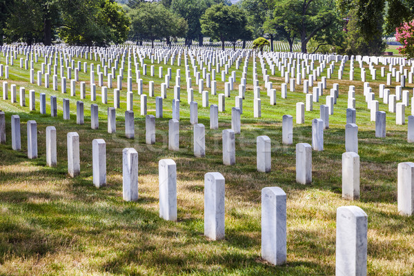 Headstones at the Arlington national Cemetery Stock photo © meinzahn
