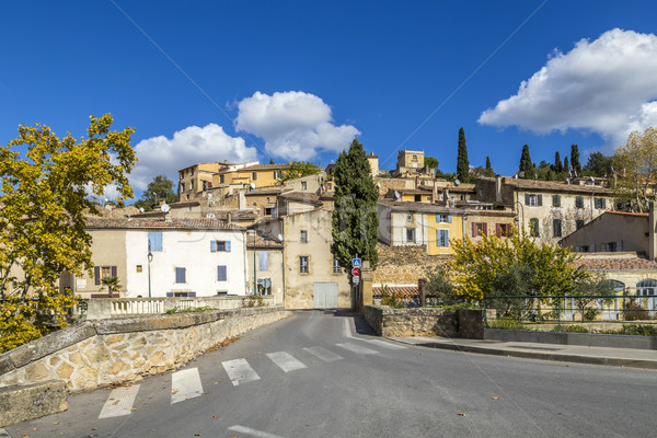 scenic view of village of Jouques in southern France  Stock photo © meinzahn