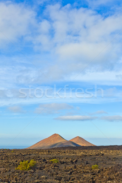 Vulcano parco Spagna cielo natura panorama Foto d'archivio © meinzahn