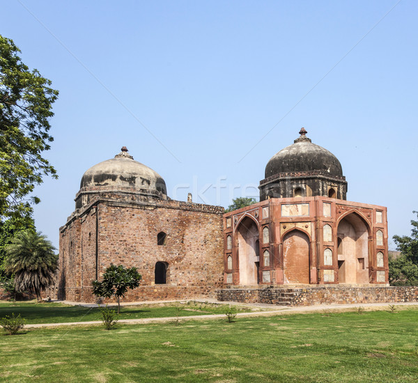 Panoráma sír Delhi India hirdetés példa Stock fotó © meinzahn