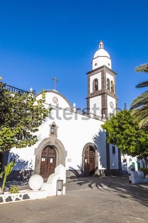   beautiful church of San Gines in Arrecife   Stock photo © meinzahn