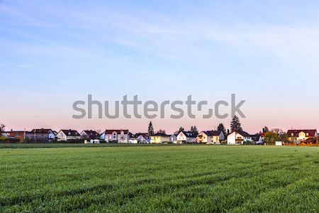 Stock photo: housing area in rural landscape near Munich