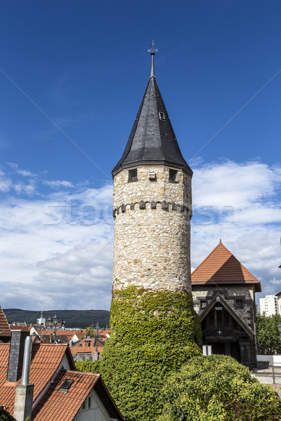 Part of the original drawbridge tower that lead to the castle in Stock photo © meinzahn