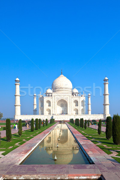 Taj Mahal Indie architektury marmuru asia wieża Zdjęcia stock © meinzahn