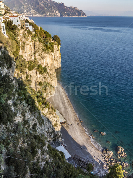 Amalfi Coast view with beach Stock photo © meinzahn