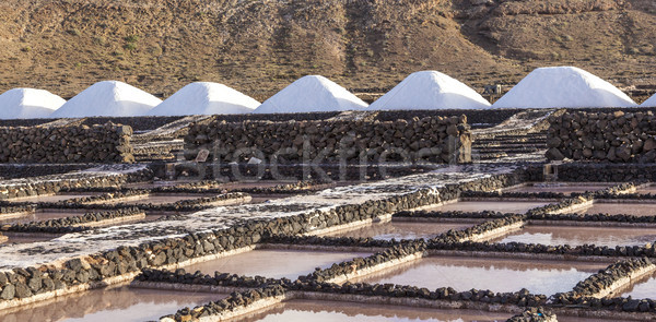 Stockfoto: Zout · raffinaderij · Spanje · bouw · oceaan · meer