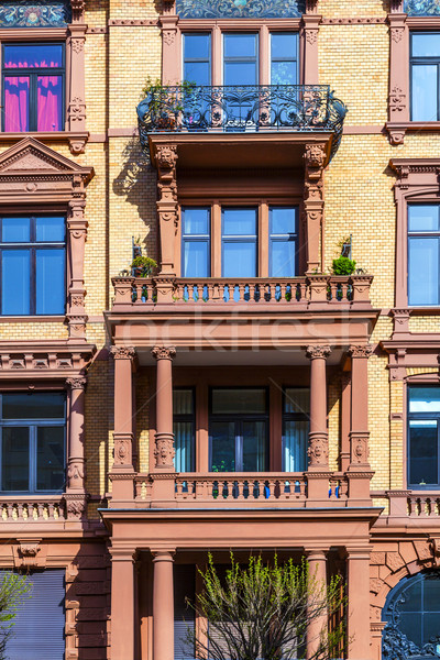 facade of historic house in Wiesbaden Stock photo © meinzahn