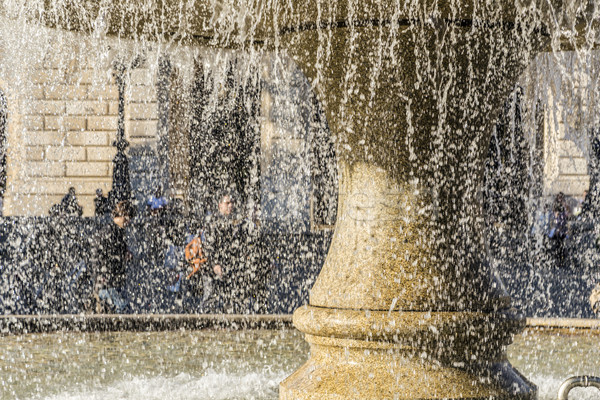 Stock photo: detail of lucae fountain in Frankfurt