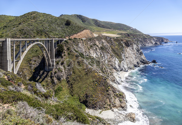 bridge at Highway 1 on the pacific coast, California Stock photo © meinzahn