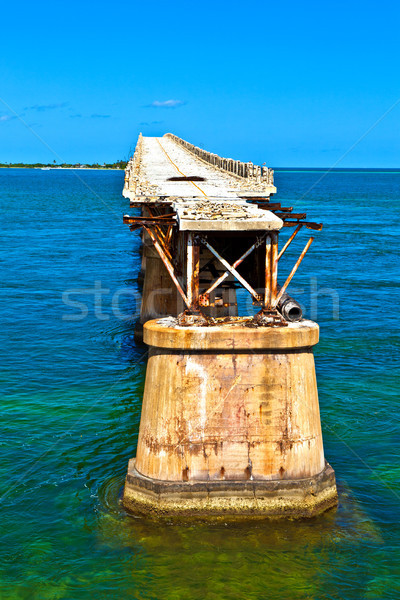 old Railroad Bridge on the Bahia Honda Key in the Florida keys  Stock photo © meinzahn