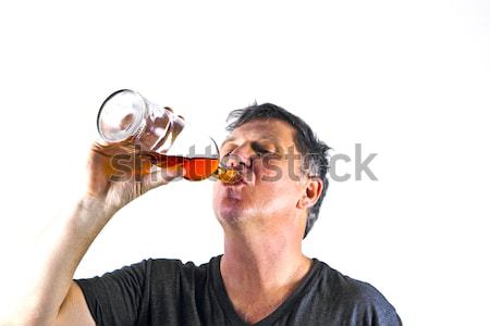 man drinking alcohol  Stock photo © meinzahn