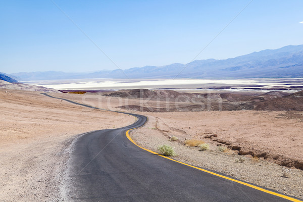 Stock photo: winding road Artists drive in the Death Valley