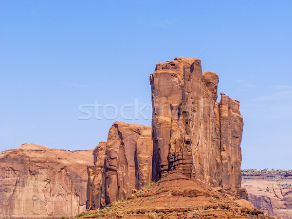 Camel Butte is a giant sandstone formation in the Monument valle Stock photo © meinzahn