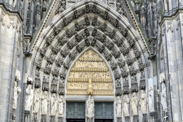 Cologne, Germany, the medieval portal, main entrance of the Dome Stock photo © meinzahn