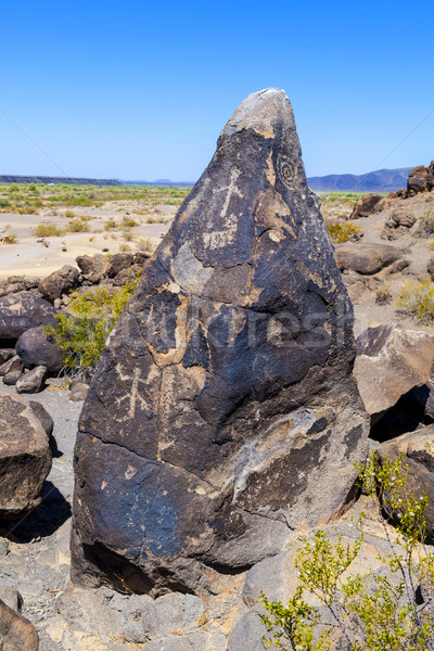  Petroglyph Site, Near Gila Bend, Arizona Stock photo © meinzahn