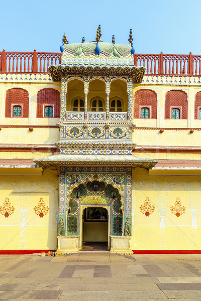 Chandra Mahal in City Palace, Jaipur, India Stock photo © meinzahn