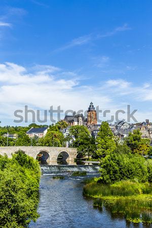 old Lahn bridge and view to  Wetzlar dom Stock photo © meinzahn