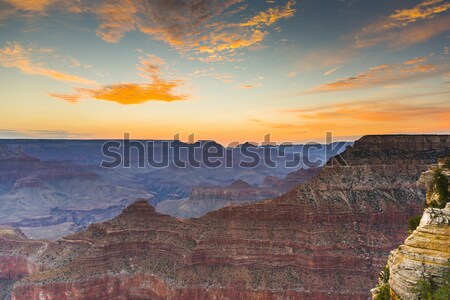 Sunset at the Grand Canyon seen from Desert View Point, South Ri Stock photo © meinzahn