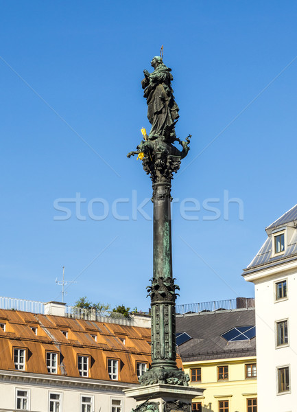 marian column in vienna am Hof Stock photo © meinzahn