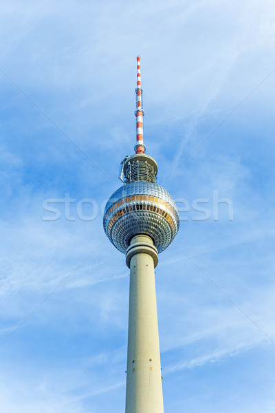 Fernsehturm tv torre Berlim Alemanha céu Foto stock © meinzahn