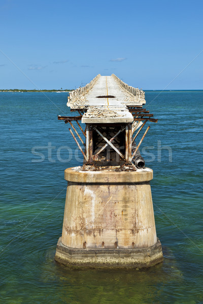 old Railroad Bridge on the Bahia Honda Key in the Florida keys  Stock photo © meinzahn