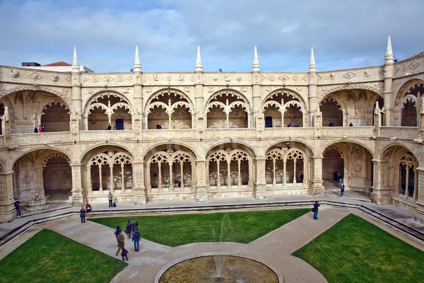 monastery Jeronimos in Belem, near Lisbon, famous monastery in P Stock photo © meinzahn