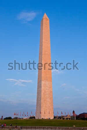 Outdoor Washington Monument Washington DC mooie blauwe hemel Stockfoto © meinzahn
