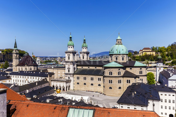 Barok gebouw katholiek kathedraal Oostenrijk stad Stockfoto © meinzahn