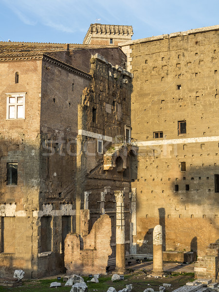 The ruins of Trajan's Market (Mercati di Traiano) in Rome Stock photo © meinzahn