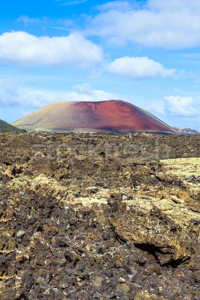 Volcanic landscape taken in Timanfaya National Park, Lanzarote,  Stock photo © meinzahn