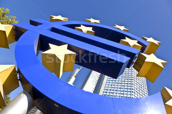 EURO Sign in Frankfurt Stock photo © meinzahn