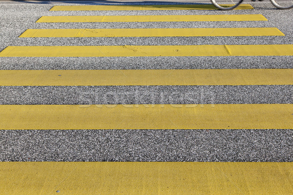 пешеход город аннотация знак шоссе городского Сток-фото © meinzahn