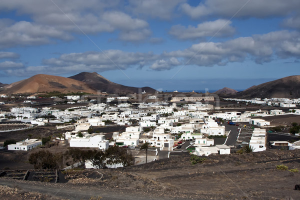 view to Uga, rural village in Lanzarote Stock photo © meinzahn