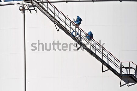 Stock photo: snowbound rails in winter