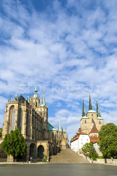 Dom hill of Erfurt Germany  Stock photo © meinzahn