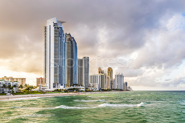 skyscraper at Sunny Isles Beach in Miami  Stock photo © meinzahn