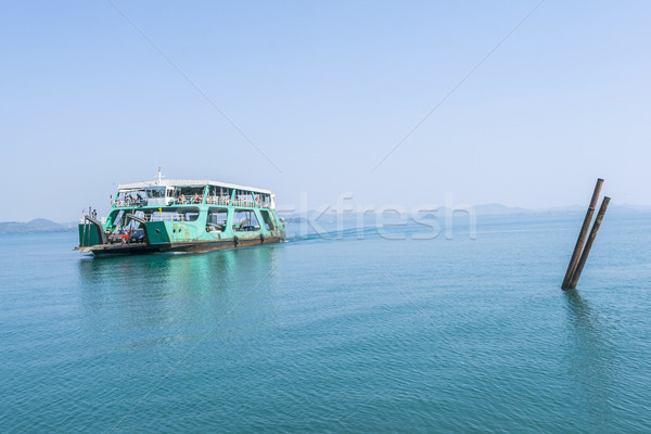 Prom wyspa samochody ocean podróży bambusa Zdjęcia stock © meinzahn