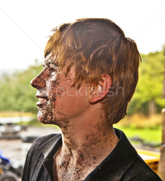 boy enjoys Quad driving Stock photo © meinzahn