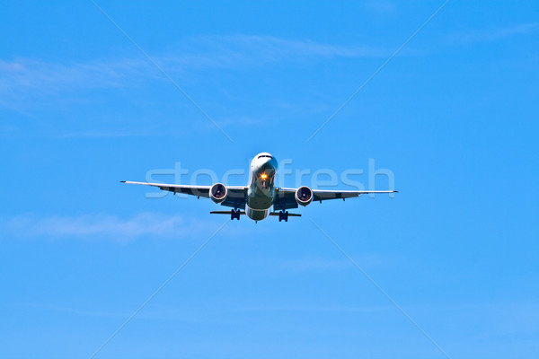 Repülőgép leszállás üzlet repülőgép repülőtér repülőgép Stock fotó © meinzahn