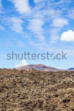 volcanic area in Lanzarote Stock photo © meinzahn