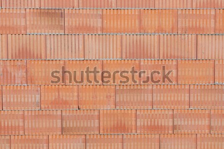 red bricks from construction site Stock photo © meinzahn