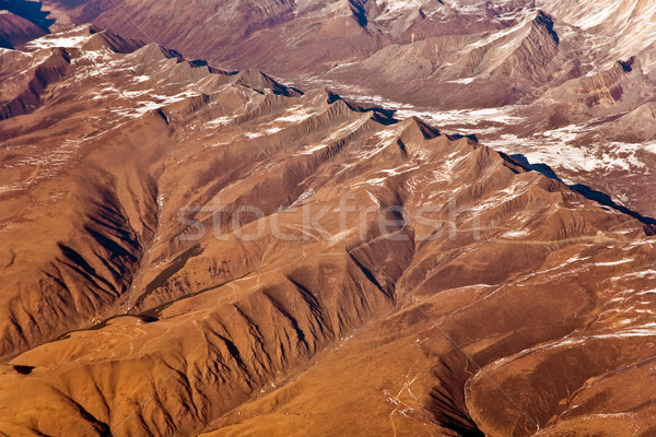 beautiful view from the aircraft to the mountains of the Himalay Stock photo © meinzahn