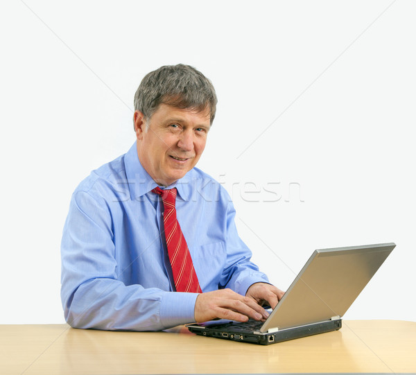 man working on laptop  Stock photo © meinzahn