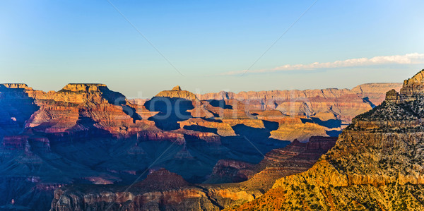 Grand Canyon punto tramonto luce montagna arancione Foto d'archivio © meinzahn