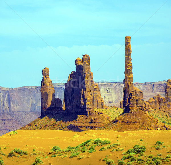 The Totem Pole Butte is a giant sandstone formation in the Monum Stock photo © meinzahn