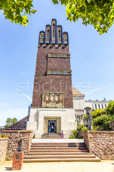 Wieża kolonia niebo domu sztuki kościoła Zdjęcia stock © meinzahn