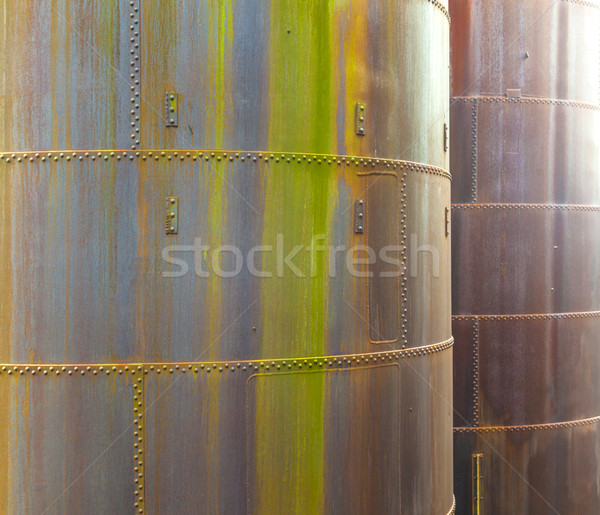 パターン さびた 金属 古い 煙突 抽象的な ストックフォト © meinzahn